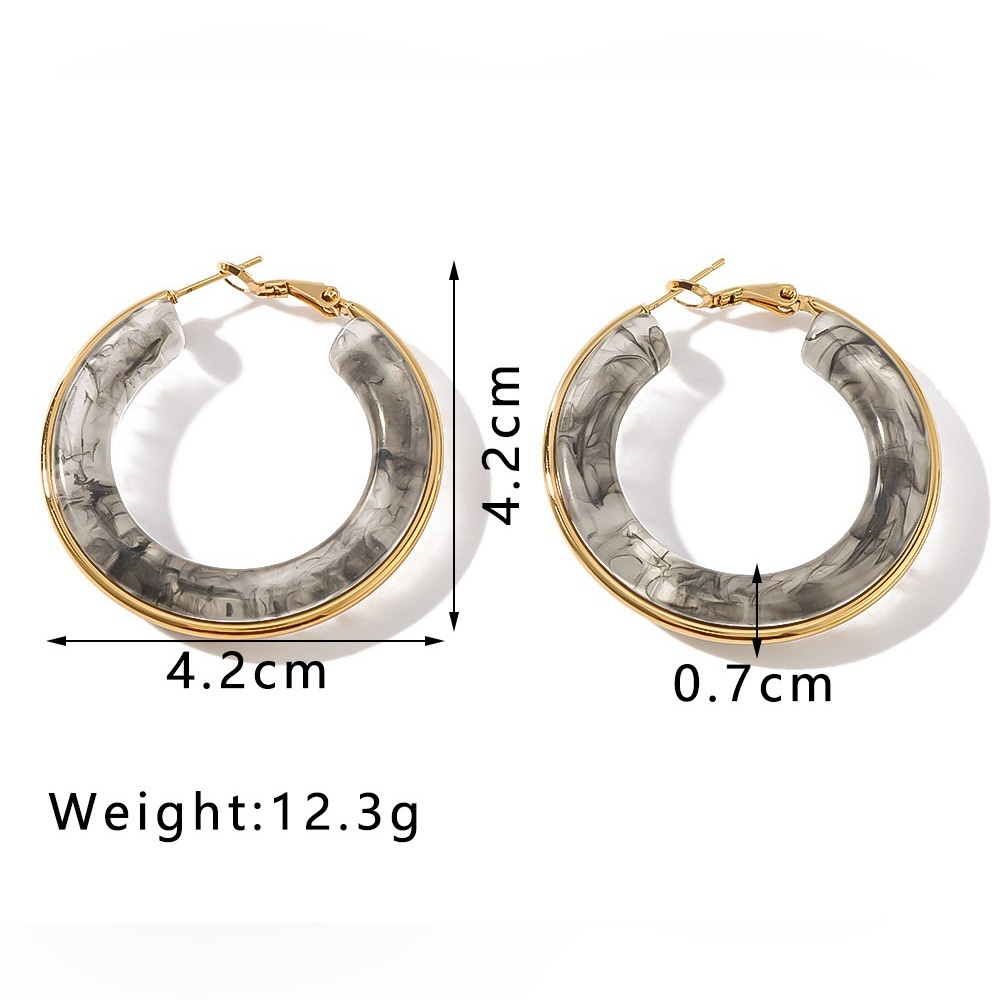 Modern Swirl Hoops - Picture 2 of 10